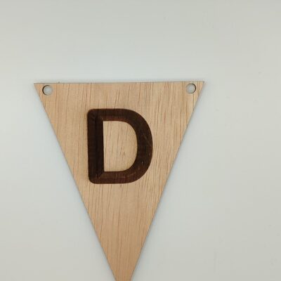 Vlaggetje Letter D