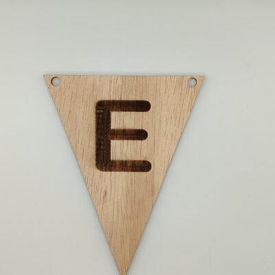 Vlaggetje Letter E