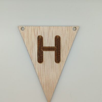 Vlaggetje Letter H