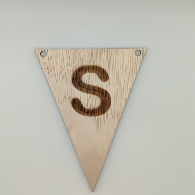 Vlaggetje Letter S